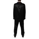 Dolce & Gabbana Black Silk Shirt Pants Pajama Set Sleepwear