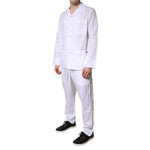Dolce & Gabbana White Cotton Shirt Pants Pajama Set Sleepwear KOS2293-38