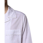 Dolce & Gabbana White Cotton Shirt Pants Pajama Set Sleepwear KOS2293-38