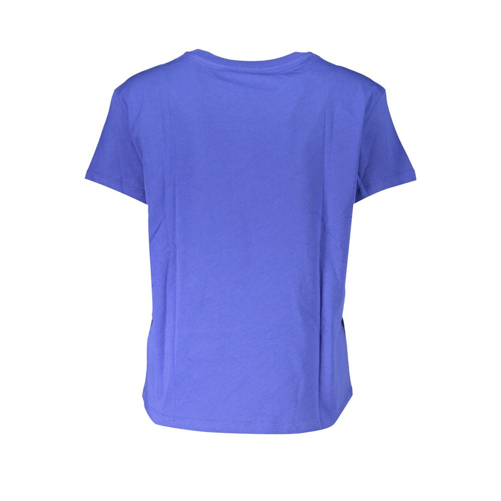 Patrizia Pepe Chic Crew Neck Logo Tee in Organic Cotton PA-28358-XS