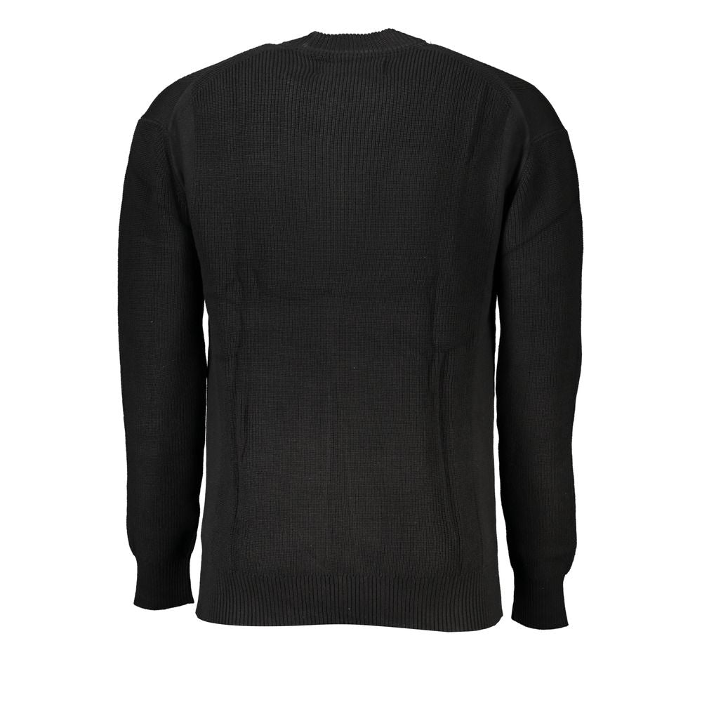 Calvin Klein Sleek Cotton Crew Neck Sweater with Contrast Details CA-27221-XL