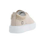 D.A.T.E Beige Leather Sneaker DA-15204-IT38|XS