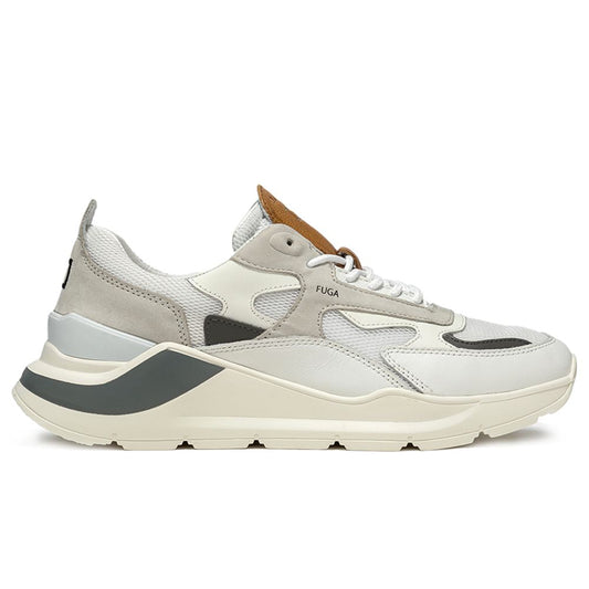 D.A.T.E White Leather Sneaker