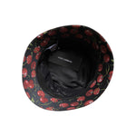 Dolce & Gabbana Black Cotton Printed Wide Brim Bucket Hat HAT9829-59