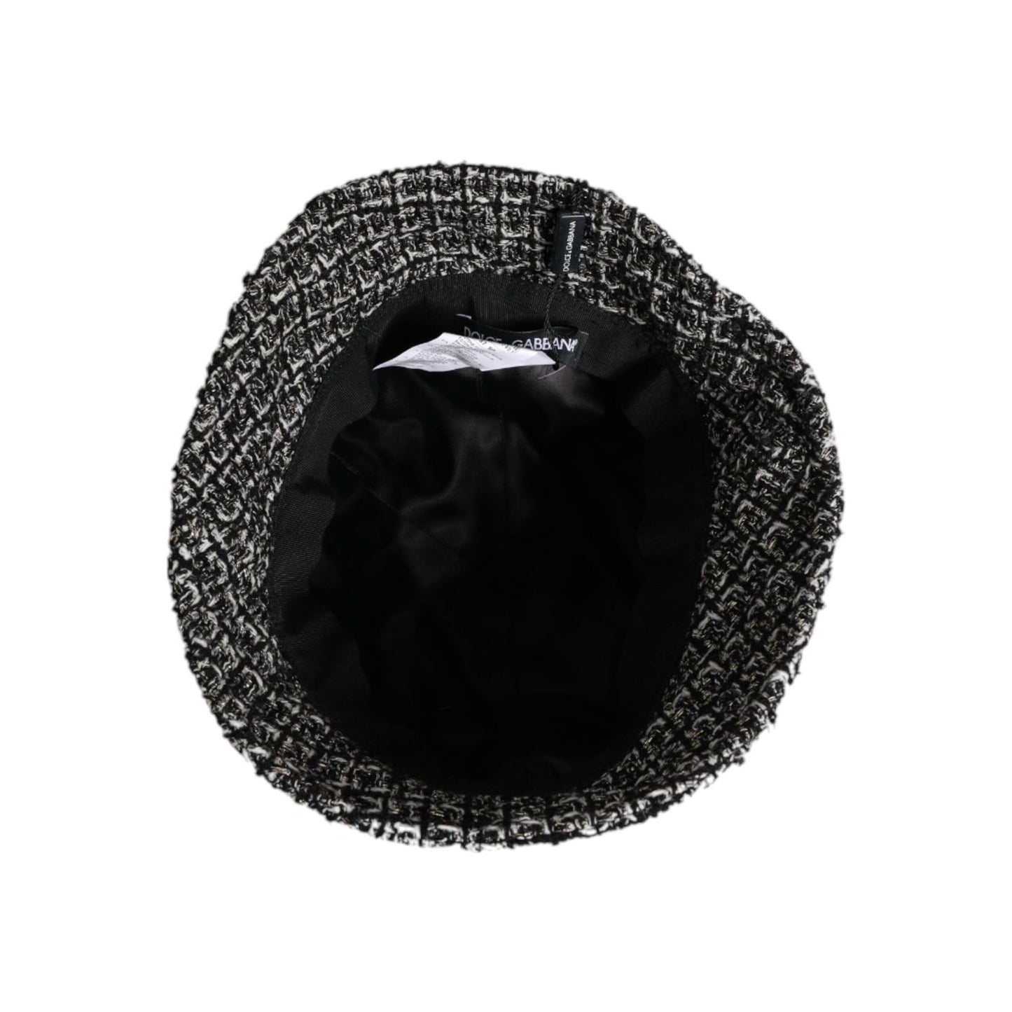 Dolce & Gabbana Black Cotton Blend Bucket Hat