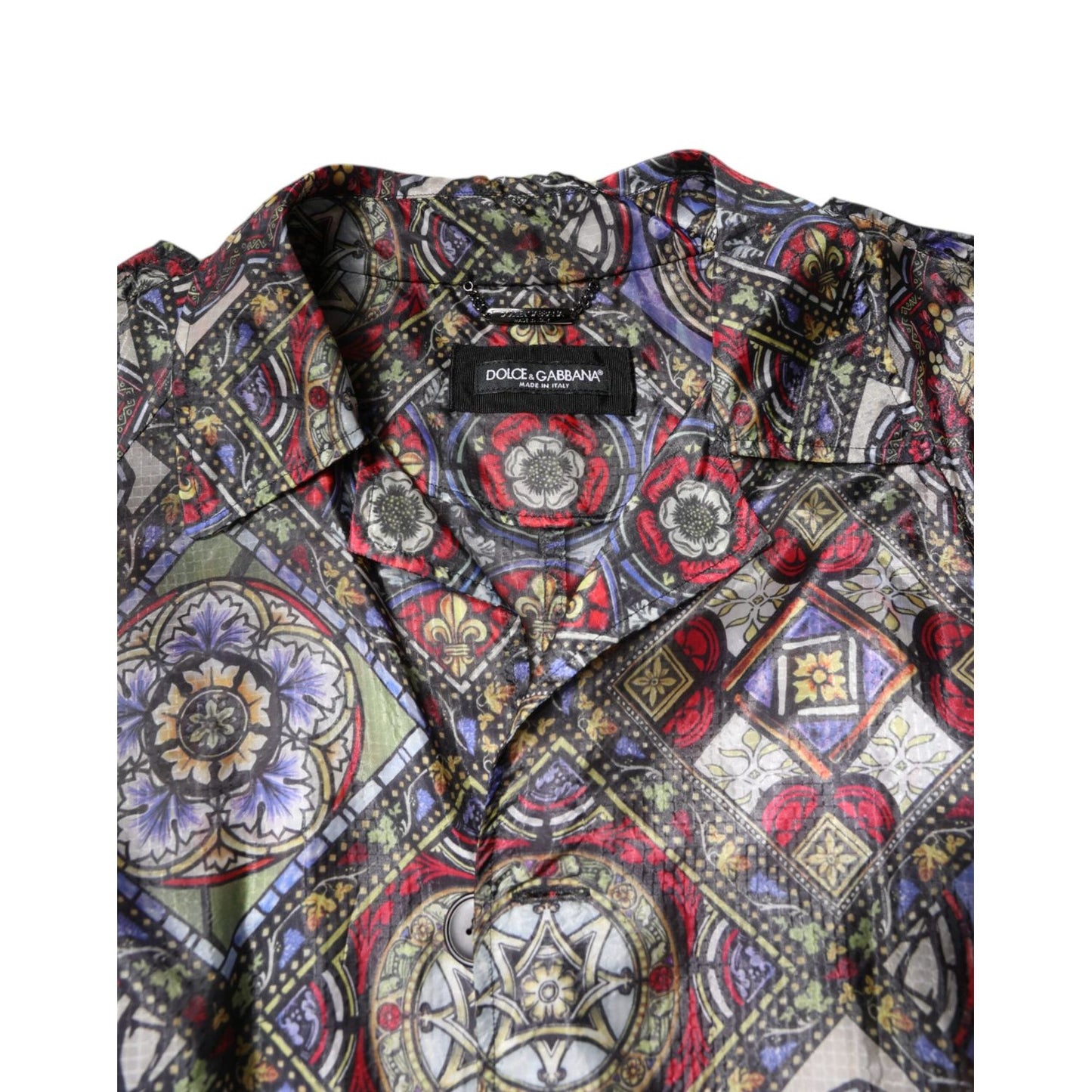 Dolce & Gabbana Multicolor Royal Bee Crown Trench Coat Jacket JKT3795-48