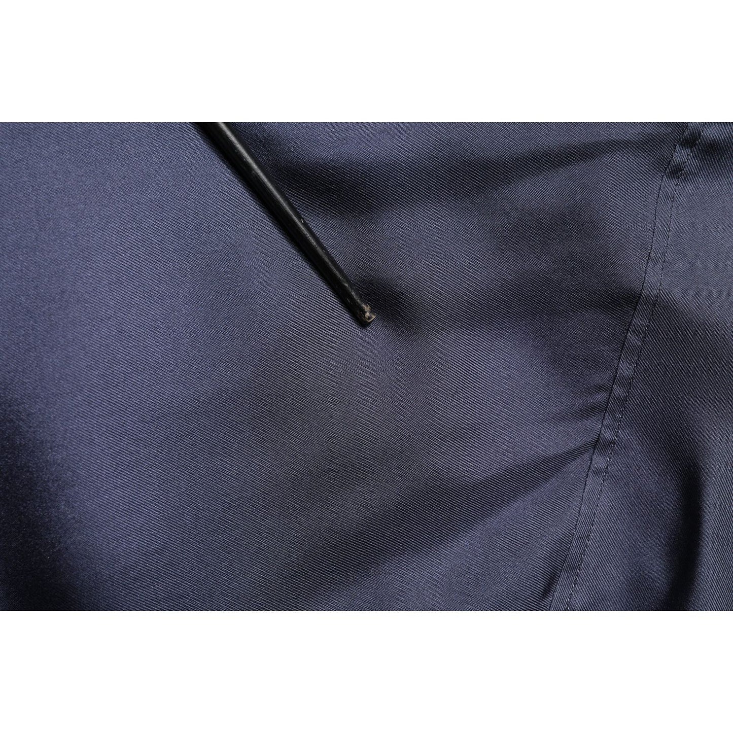 Dolce & Gabbana Dark Blue Silk Double Breasted Shirt TSH90176-37
