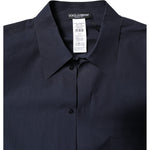 Dolce & Gabbana Dark Blue Cotton Long Sleeve Shirt TSH90248-45