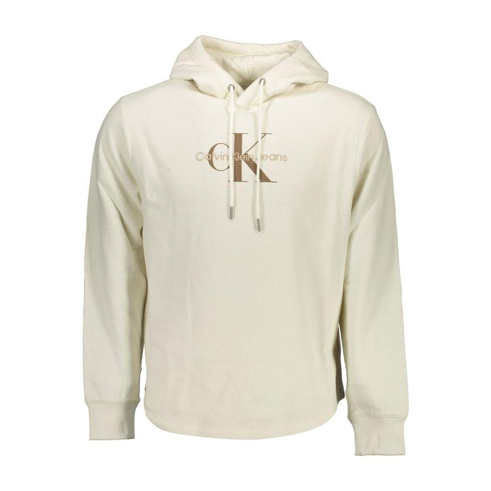 Calvin Klein White Cotton Men Sweater CA-18014-XL