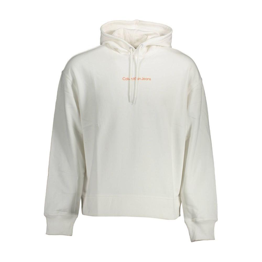 Calvin Klein White Cotton Men Sweater CA-15136-S