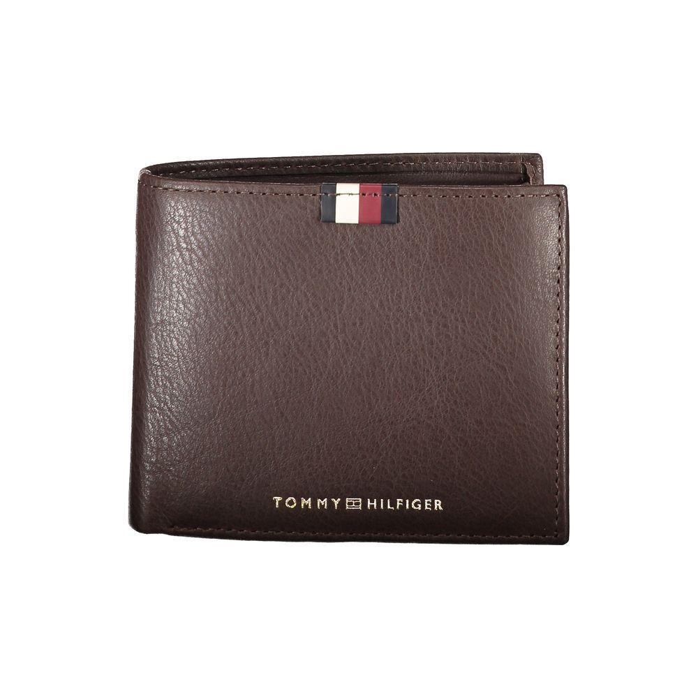 Tommy Hilfiger Brown Leather Men Wallet TO-25974
