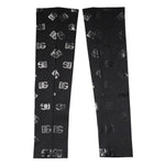 Dolce & Gabbana Black DG Logo Monogram Wool Stretch Arm Sleeves SCS2262