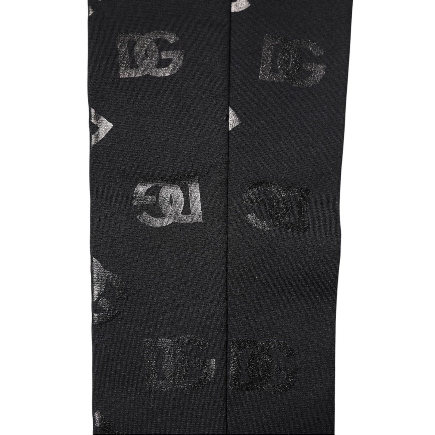 Dolce & Gabbana Black DG Logo Monogram Wool Stretch Arm Sleeves SCS2262