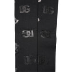 Dolce & Gabbana Black DG Logo Monogram Wool Stretch Arm Sleeves SCS2262