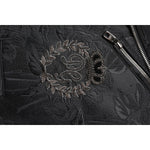 Dolce & Gabbana Black Brocade Cotton Full Zip Biker Jacket JKT4187-50