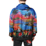 Dolce & Gabbana Multicolor Print Hooded Windbreaker Jacket JKT41418-50