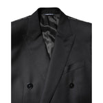 Dolce & Gabbana Black MARTINI Double Breasted Coat Blazer KOS2234-44