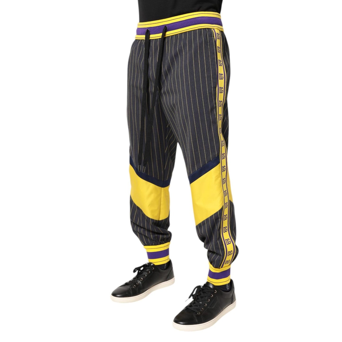 Dolce & Gabbana Multicolor Cotton Men Jogger Pants PAN76268-50