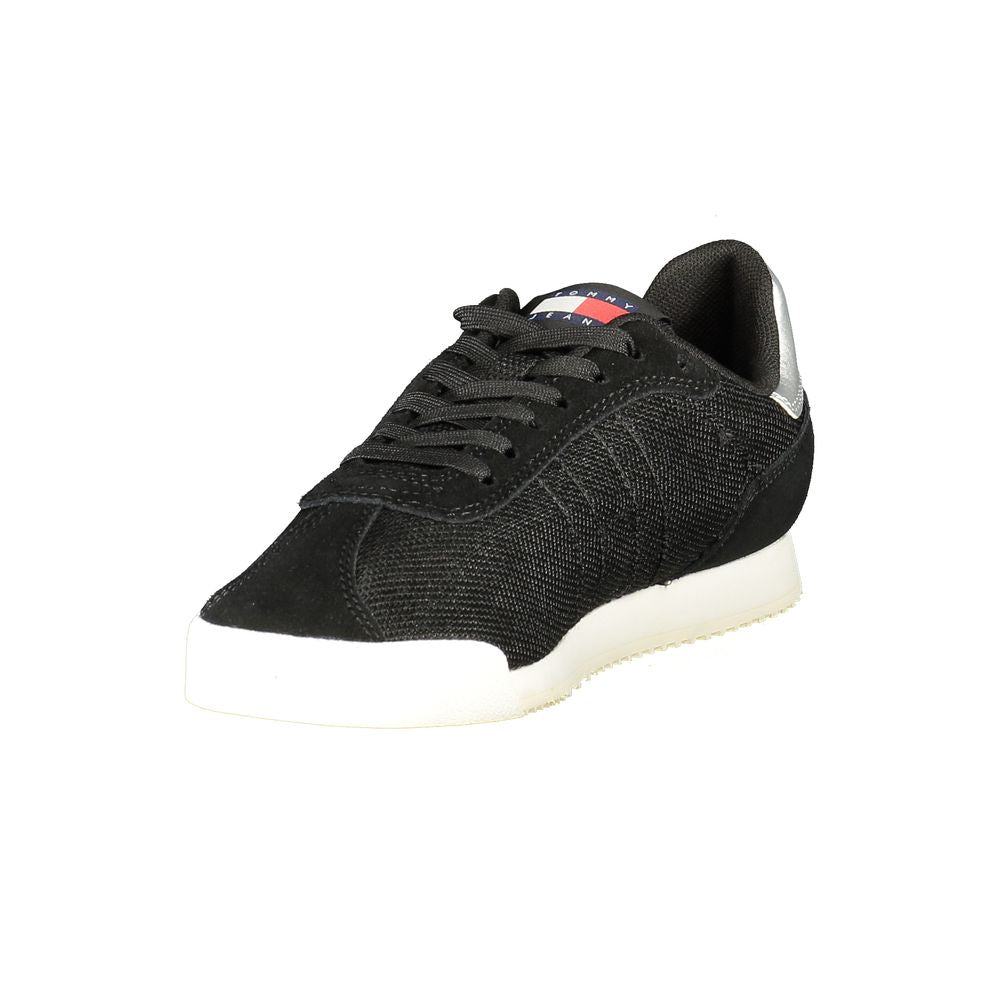 Tommy Hilfiger Black Polyester Sneaker