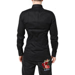Dolce & Gabbana Black GOLD Cotton Long Sleeves Dress Shirt TSH87814-37
