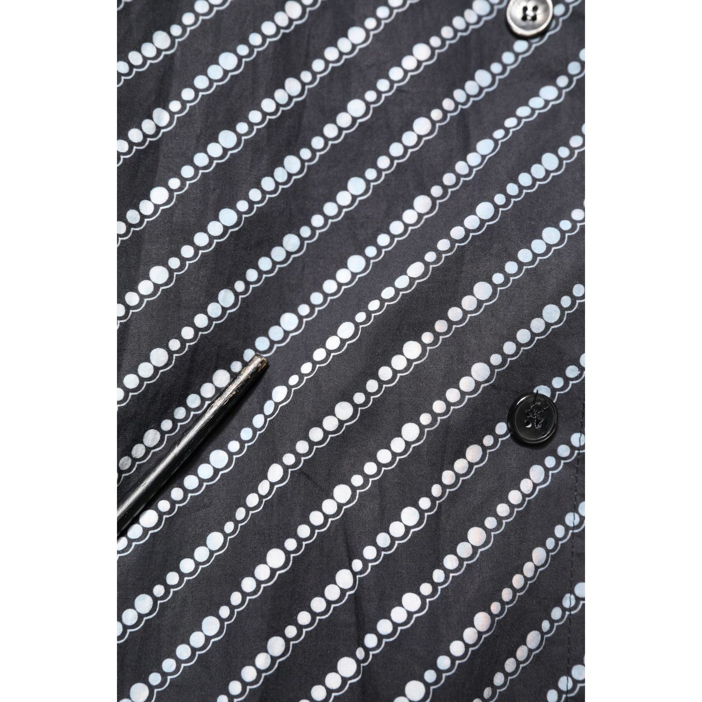 Dolce & Gabbana Black White Stripe Button Down Casual Shirt TSH87836-39