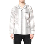 Dolce & Gabbana White Stripes Lounge Pajama Sleepwear Shirt TSH87841-39