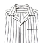 Dolce & Gabbana White Stripes Lounge Pajama Sleepwear Shirt TSH87841-39