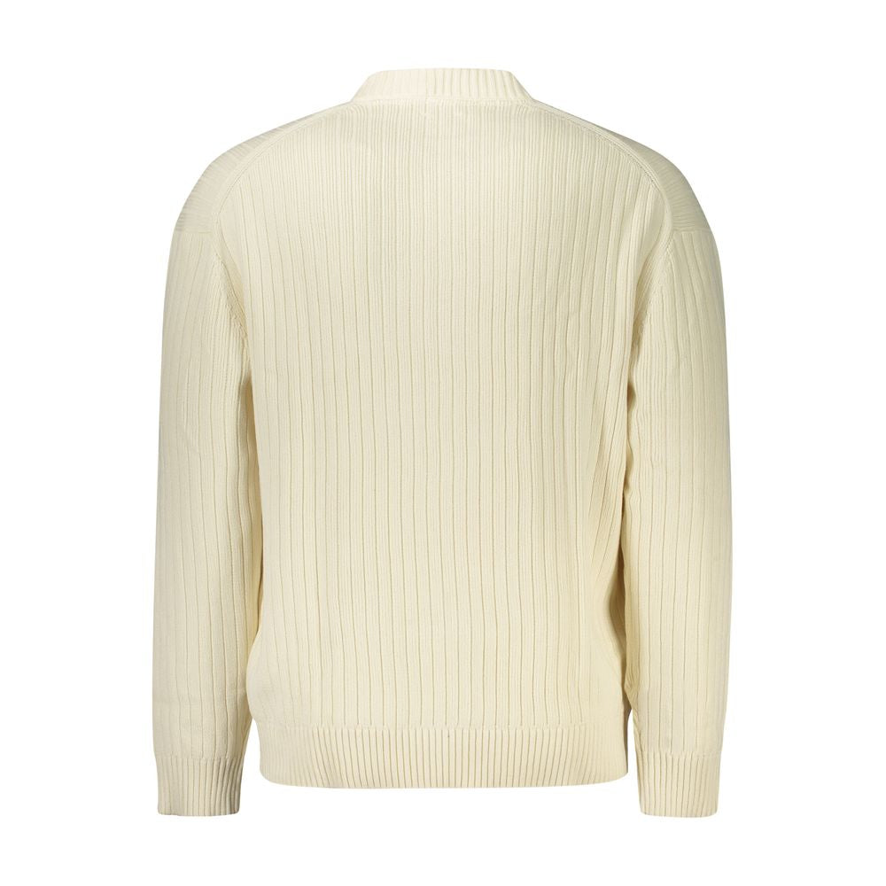 Calvin Klein White Cotton Men Sweater CA-32969-S