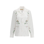 Baziszt Embroidered Shirt BA-PO151SHWHITE-S