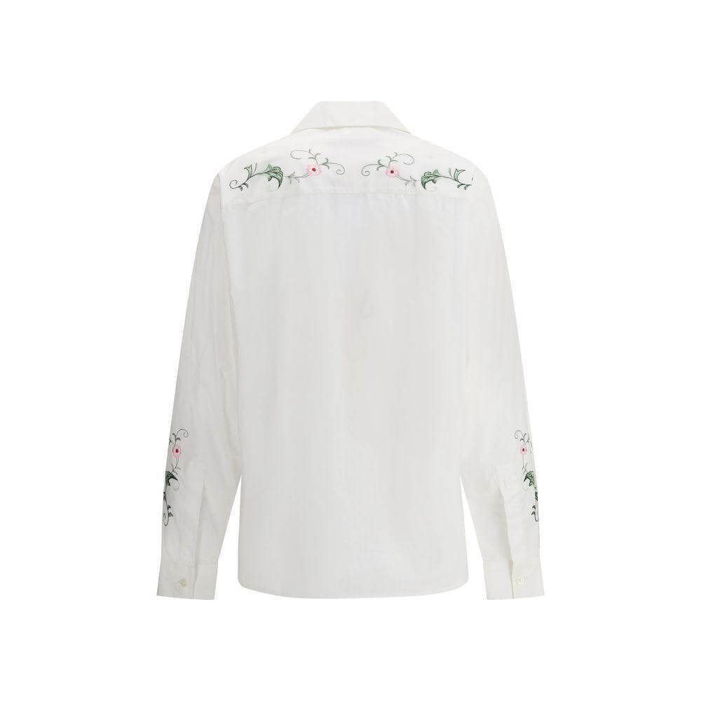 Baziszt Embroidered Shirt BA-PO151SHWHITE-S