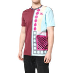 Dolce & Gabbana Multicolor Printed Logo Short Sleeve T-shirt TSH90323-52