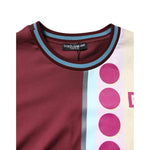 Dolce & Gabbana Multicolor Printed Logo Short Sleeve T-shirt TSH90323-52