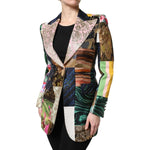 Dolce & Gabbana Multicolor Floral Patchwork Jacquard Jacket JKT41430-36