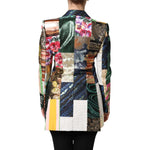Dolce & Gabbana Multicolor Floral Patchwork Jacquard Jacket JKT41430-36