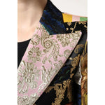 Dolce & Gabbana Multicolor Floral Patchwork Jacquard Jacket JKT41430-36