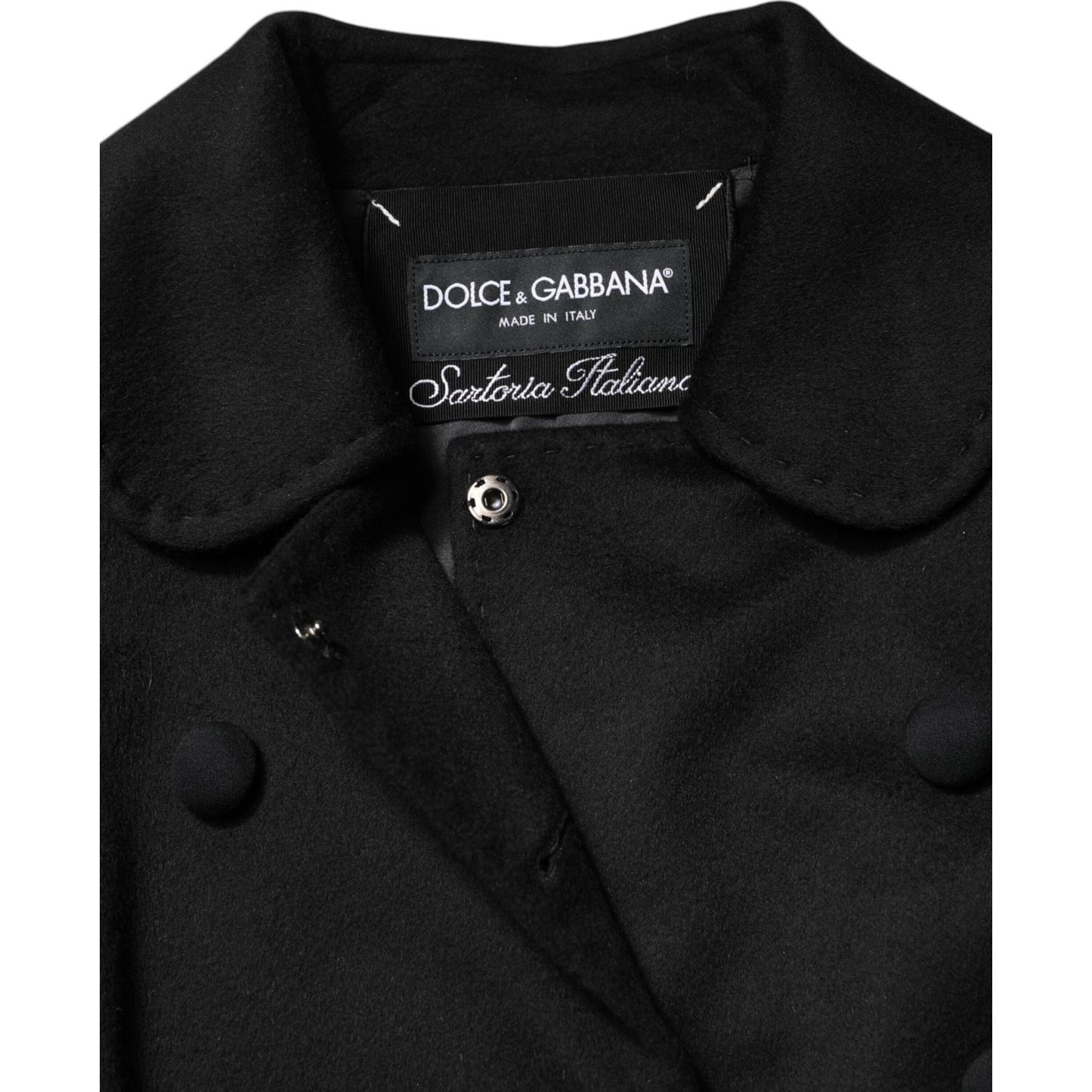 Dolce & Gabbana Black Wool Sartoria Italiano Blazer Jacket JKT41433-46
