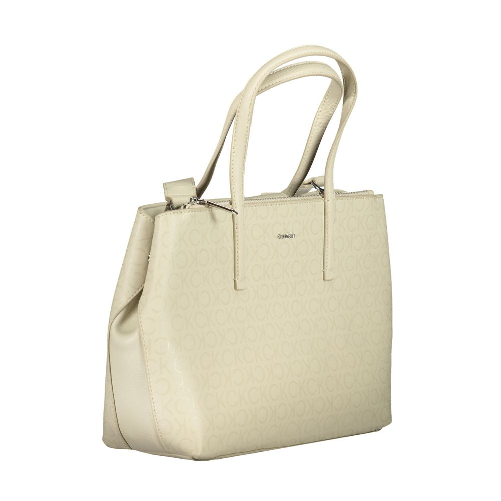 Calvin Klein Beige Polyester Handbag CA-30795