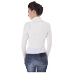 Datch White Wool Sweater DA-1845-XL