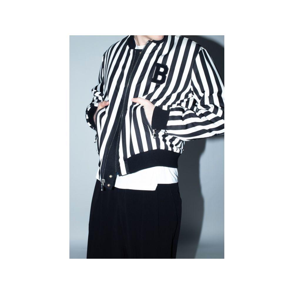 Balmain Black Polyamide Jacket BA-15366-IT52 | XL