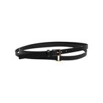 Dolce & Gabbana Black Classic Gold Metal Logo Buckle Belt BEL9415-100