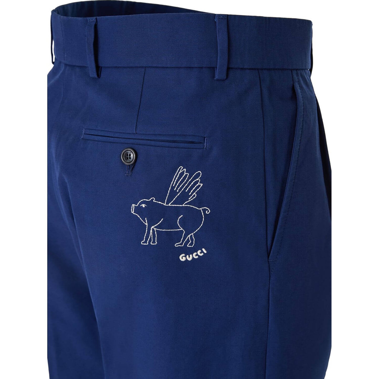 Gucci Blue Classic Cotton Pants 746110ZAMYY4912_54