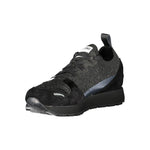 Emporio Armani Black Leather Women Sneaker EM-1663-EU35/US5