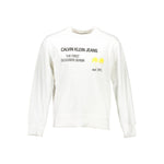 Calvin Klein White Cotton Unisex Sweatshirt CA-1701-XXL