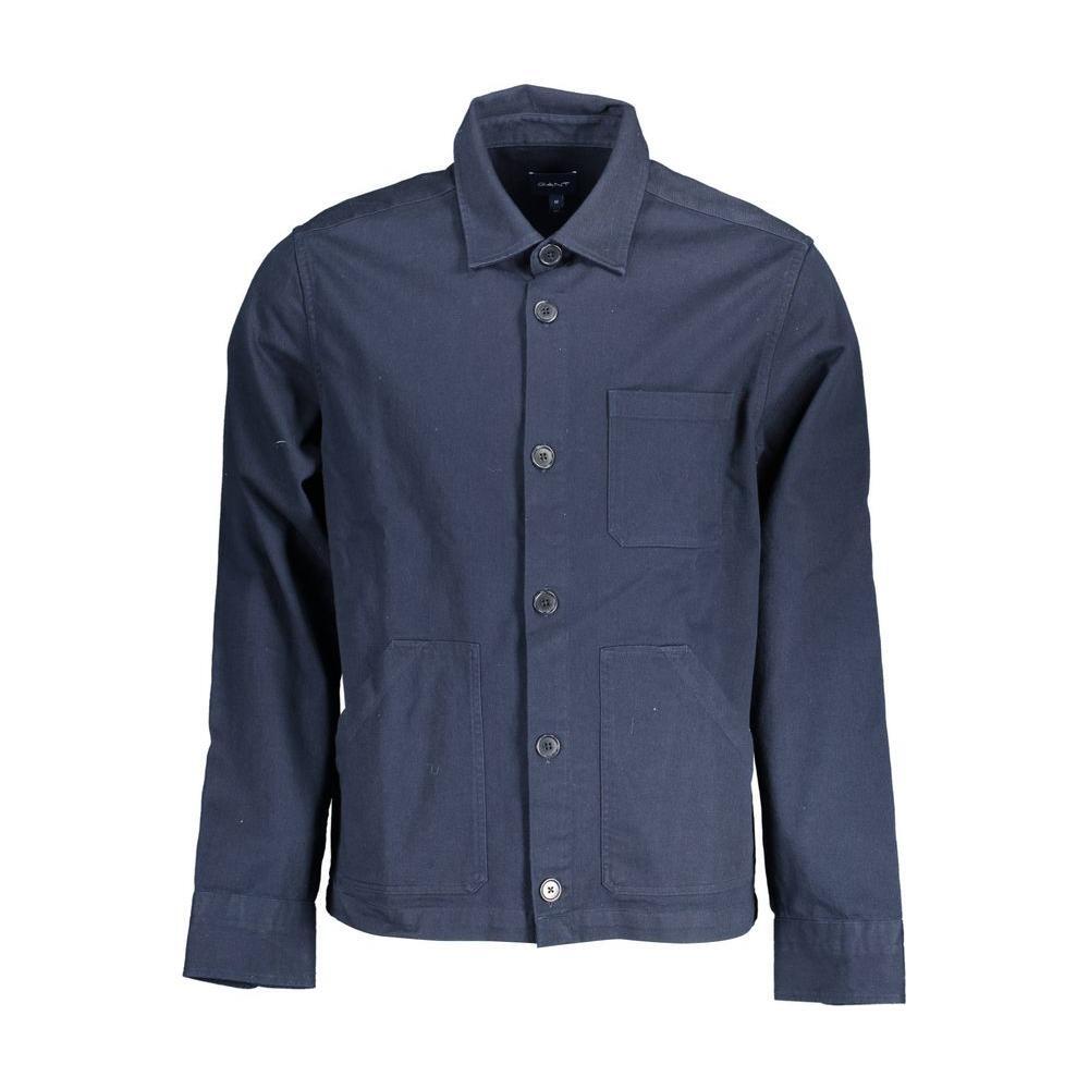 Gant Blue Cotton Men Shirt 1728,67403481248,Blue,Clothing,Gant,Men,Men - Clothing,New with tags,S,Shirts - Men - Clothing GA-5273-S