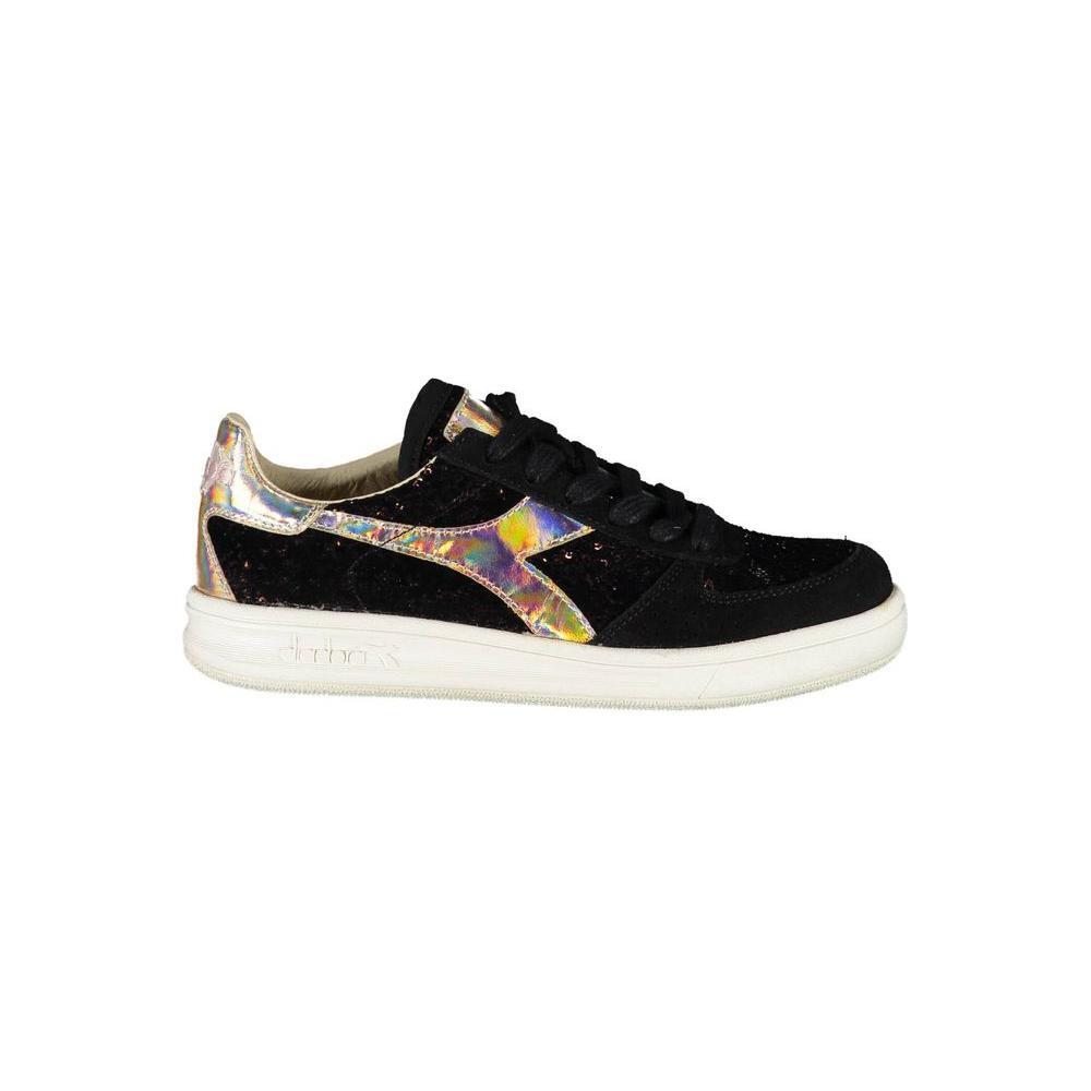 Diadora Black Leather Women Sneaker DI-5821-EU36/US6