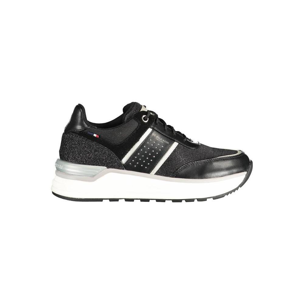 U.S. POLO ASSN. Black Polyester Sneaker