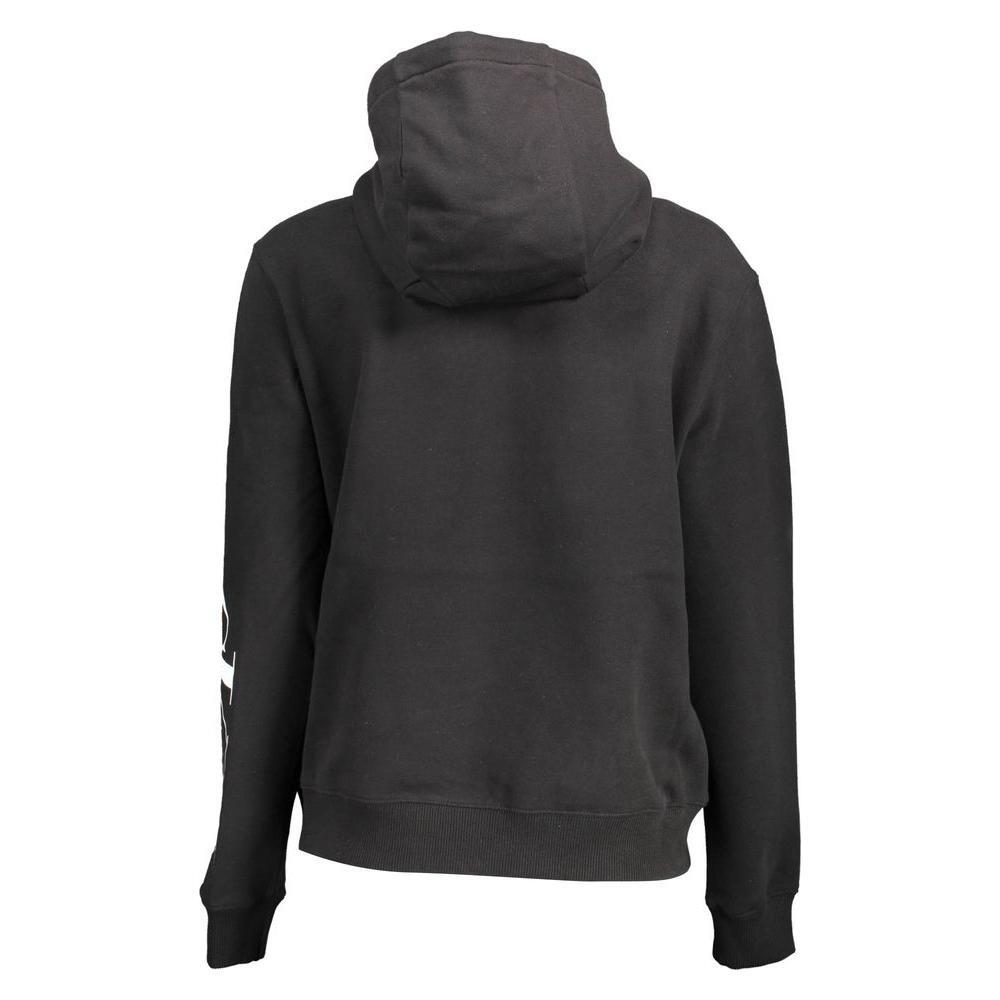 Calvin Klein Black Cotton Women Sweatshirt CA-13493-S