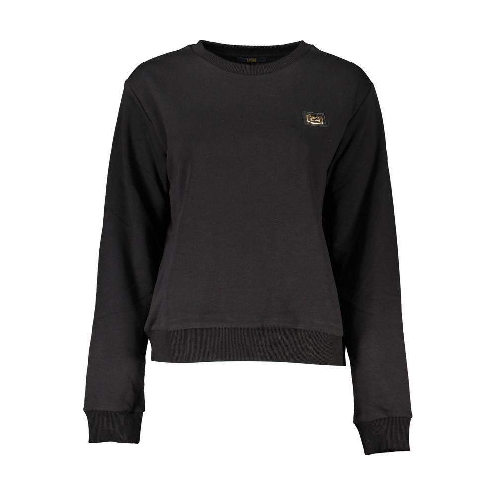 Cavalli Class Black Cotton Women Sweater CA-21203-XS