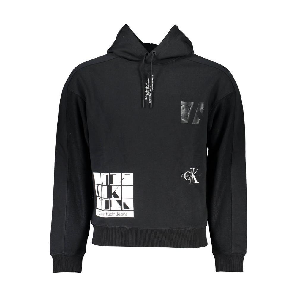 Calvin Klein Black Cotton Men Sweater CA-21616-XXL