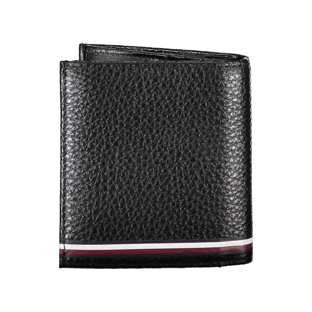 Tommy Hilfiger Black Leather Men Wallet